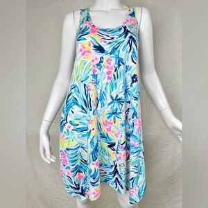 Lilly Pulitzer Melle Trapeze Serene Blue Tippy Top Dress